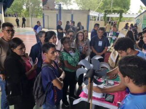 No Pará, alunos de escola estadual usam tecnologia, energia eólica e Inteligência Artificial em horta automatizada